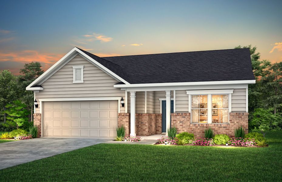 Representative exterior photo of a completed home built from the Rosemont by Pulte Homes in Bennett Park, Grayson, GA (Image 44).