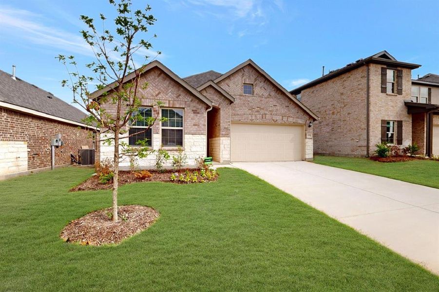 Front exterior of a new home in Forest Park, Princeton, TX, highlighting curb appeal (Image 16). Front exterior of a new home in Forest Park, Princeton, TX, highlighting curb appeal (Image 16).