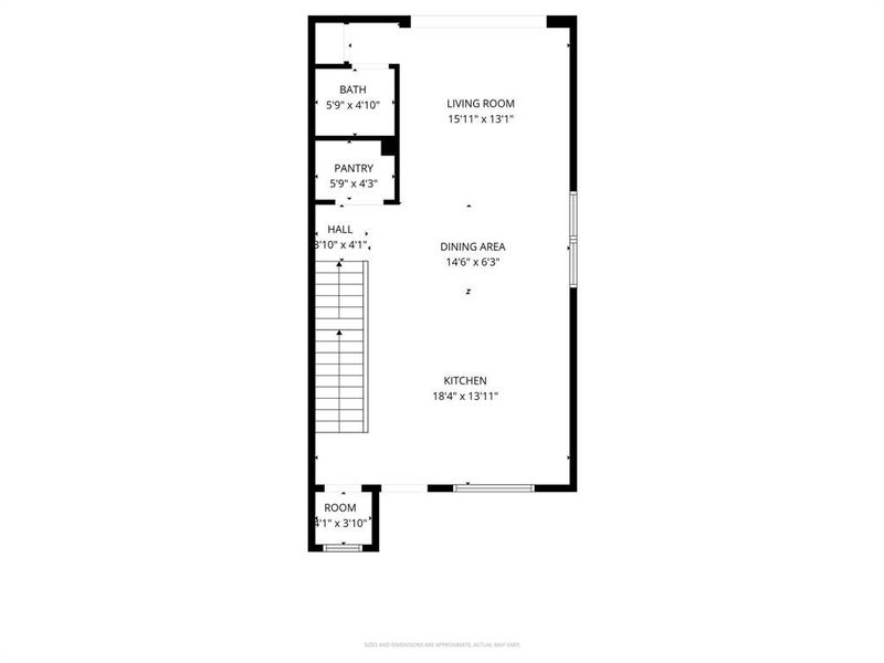 View of room layout View of room layout