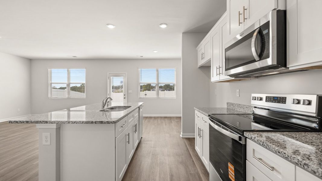 Furnished interior view inside a new home in Rushing Waters Townhomes, North Augusta (Image 5). Furnished interior view inside a new home in Rushing Waters Townhomes, North Augusta (Image 5).