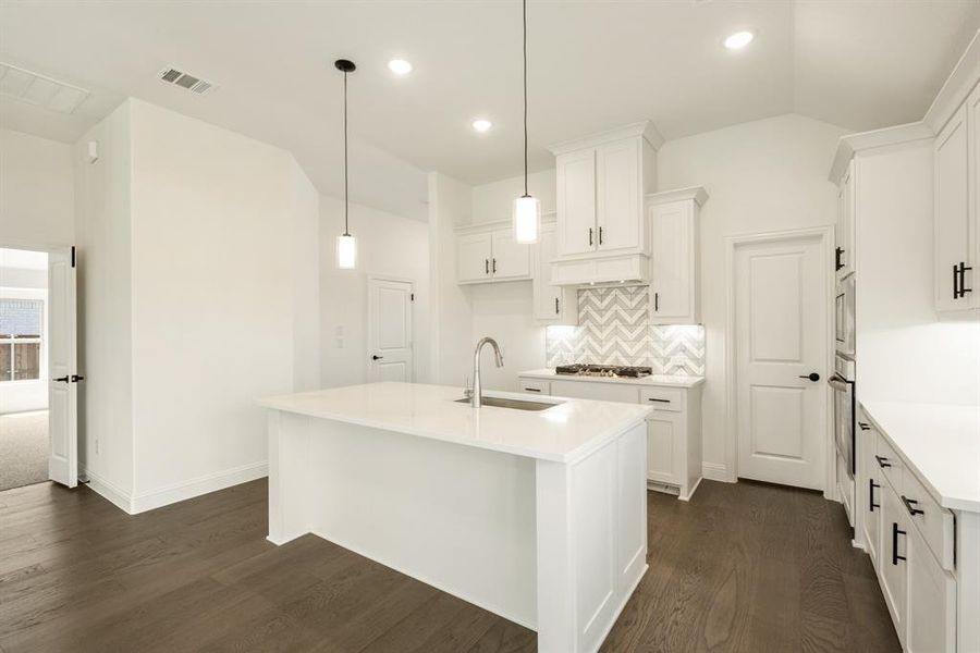 Furnished interior view inside a new home in Willow Wood Classic 50, McKinney (Image 6). Furnished interior view inside a new home in Willow Wood Classic 50, McKinney (Image 6).