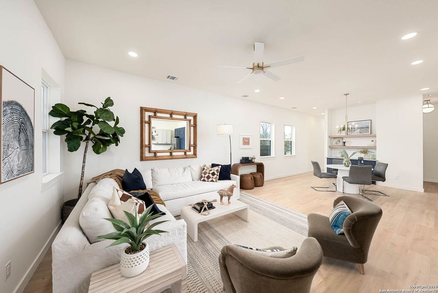 Furnished interior view inside a new home in , San Antonio (Image 28).