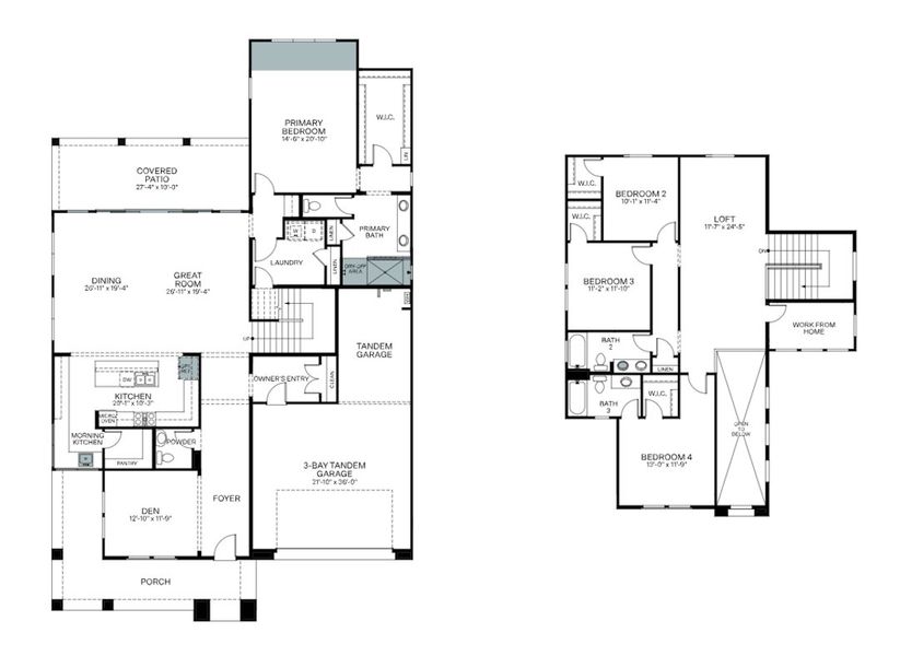 2D floor plan layout of this home in Legends at Thunderbird, Glendale, AZ (Image 4). 2D floor plan layout of this home in Legends at Thunderbird, Glendale, AZ (Image 4).