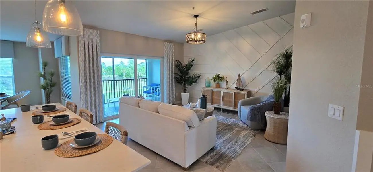 Furnished interior view inside a new home in , Venice (Image 7). Furnished interior view inside a new home in , Venice (Image 7).