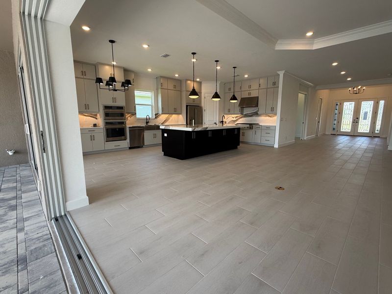 Furnished interior view inside a new home in Esplanade Lake Club, Fort Myers (Image 7).