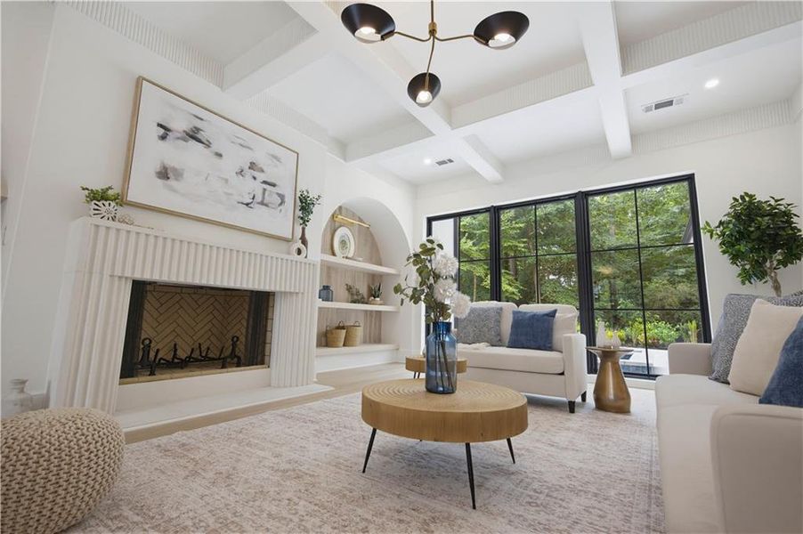 Furnished interior view inside a new home in , Atlanta (Image 84).