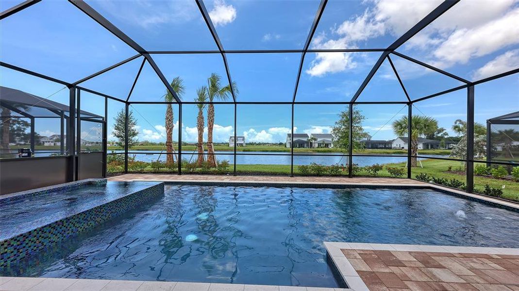 Exterior details and patio area of a home in Gracewater at Sarasota, Sarasota (Image 2). Exterior details and patio area of a home in Gracewater at Sarasota, Sarasota (Image 2).