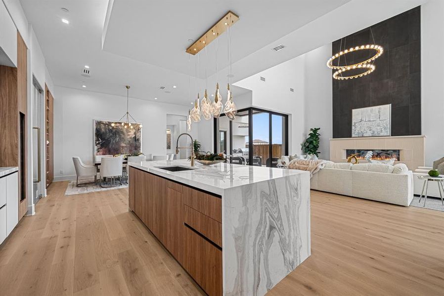 Furnished interior view inside a new home in , Southlake (Image 30).