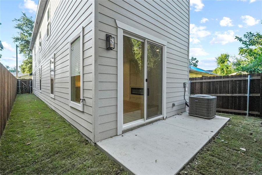 Exterior details and patio area of a home in , Dallas (Image 3). Exterior details and patio area of a home in , Dallas (Image 3).