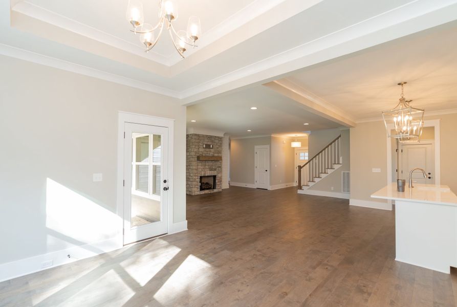 Spacious, unfurnished interior of a new home in Creekside, Cleveland (Image 27). Spacious, unfurnished interior of a new home in Creekside, Cleveland (Image 27).