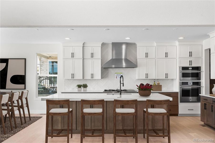 Furnished interior view inside a new home in Luxe at The Canyons, Castle Pines (Image 17).