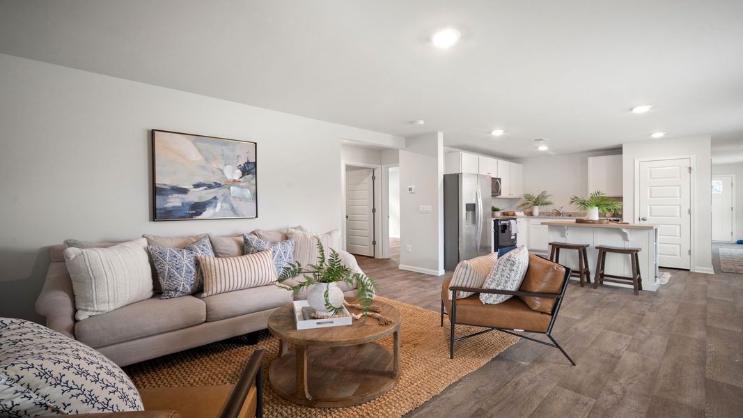 Representative furnished interior of a home built from the Downing by D.R. Horton in Palm Ridge, Guyton (Image 4).