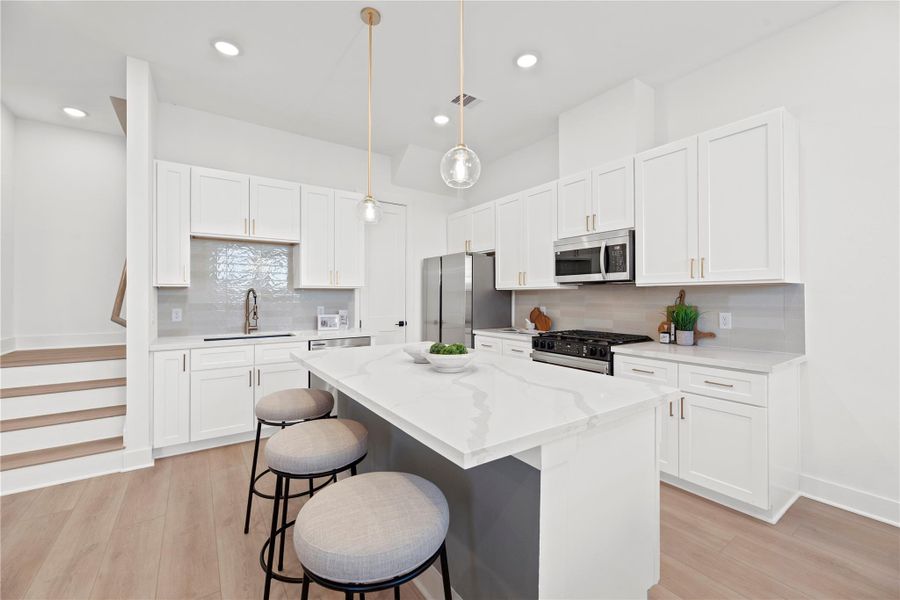 Furnished interior view inside a new home in , Houston (Image 6).