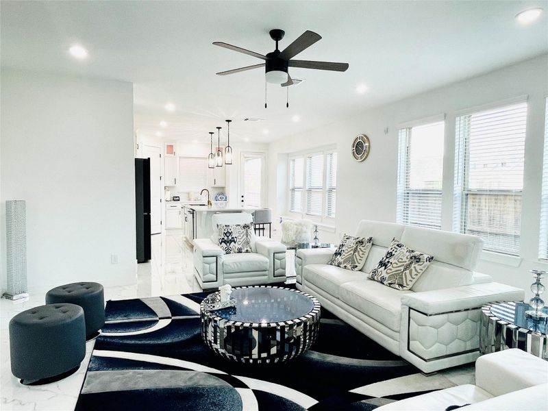 Living Room with lots of Natural lights
