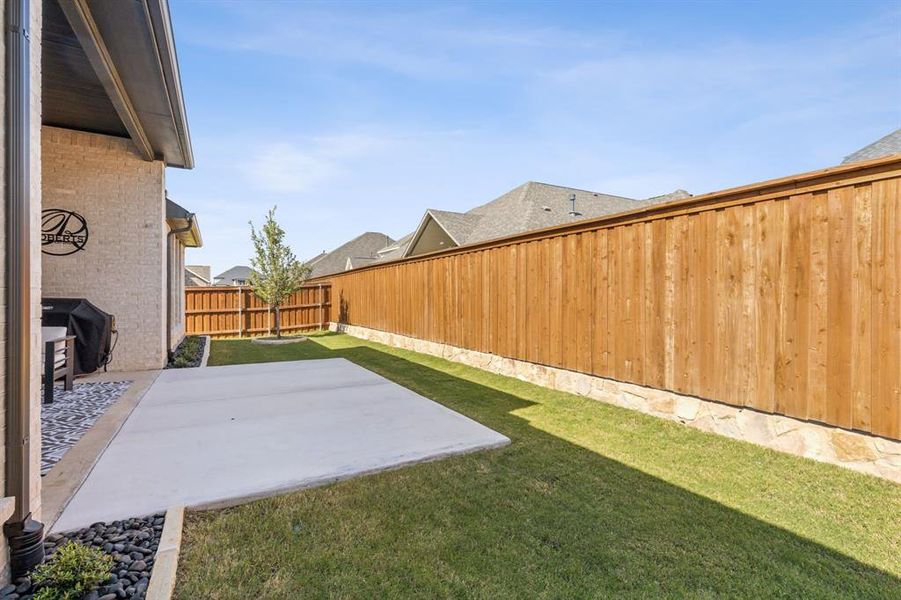 View of yard featuring a patio area