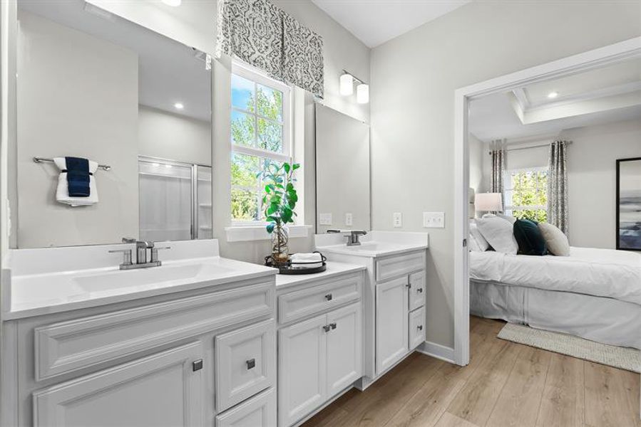 Representative furnished interior of a home built from the Palladio Ranch by Ryan Homes in Ravenfield, Charlotte (Image 44).