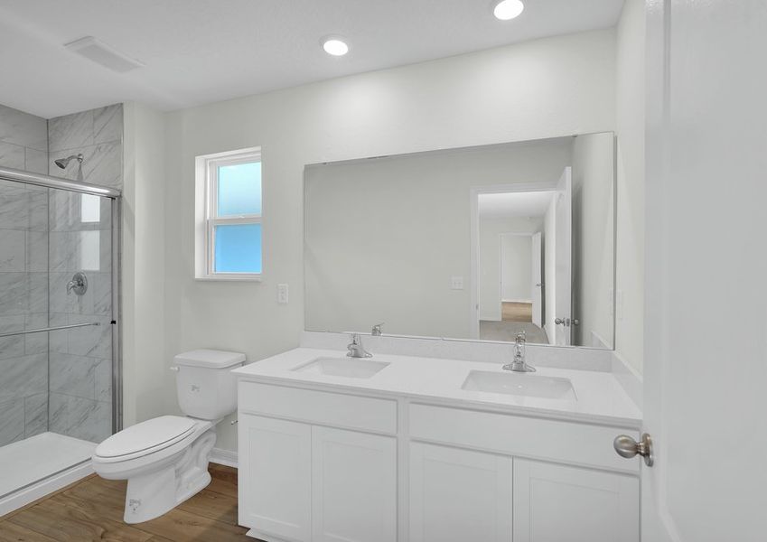 Get ready for your day in the master bathroom Get ready for your day in the master bathroom