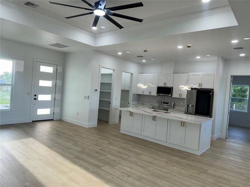 Furnished interior view inside a new home in , Frostproof (Image 10).