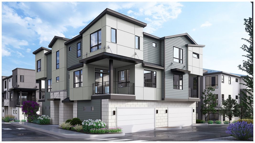 Representative exterior photo of a completed home built from the Wakefield by Lokal Homes in Lyric at RidgeGate, Lone Tree, CO (Image 2). Representative exterior photo of a completed home built from the Wakefield by Lokal Homes in Lyric at RidgeGate, Lone Tree, CO (Image 2).