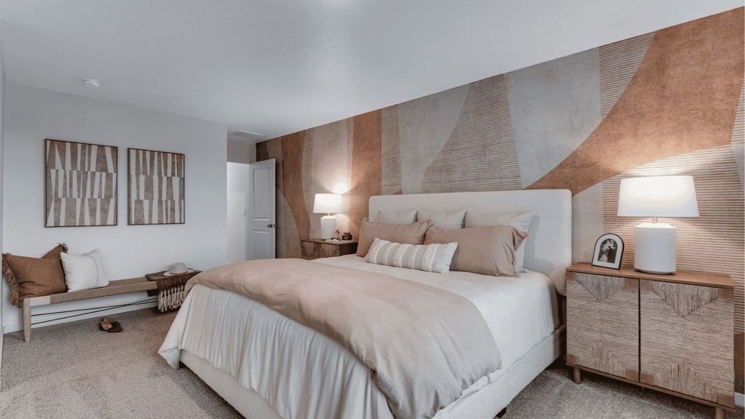 Furnished interior view inside a new home in Settlers Crossing, Commerce City (Image 10).