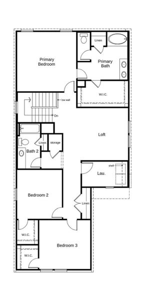 This floor plan features 3 bedrooms, 2 full baths, 1 half bath, and over 2,300 square feet of living space. This floor plan features 3 bedrooms, 2 full baths, 1 half bath, and over 2,300 square feet of living space.