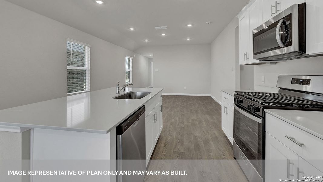 Furnished interior view inside a new home in Whisper South, San Marcos (Image 7).