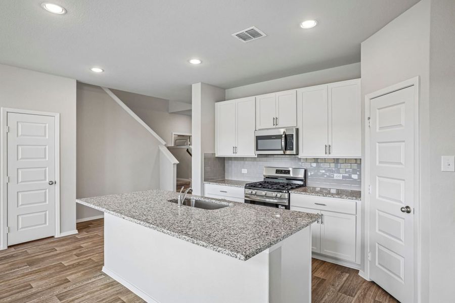Furnished interior view inside a new home in Cloverleaf, Austin (Image 10).