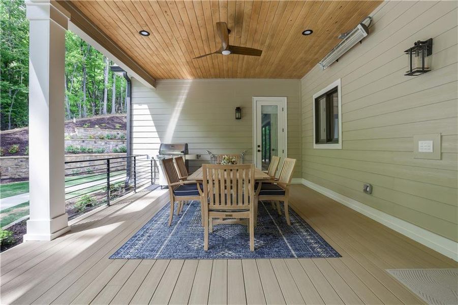 Exterior details and patio area of a home in , Dahlonega (Image 26).