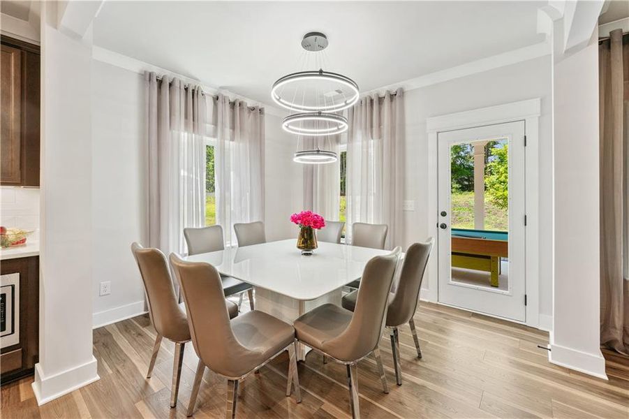Furnished interior view inside a new home in Springside Reserve, Powder Springs (Image 17). Furnished interior view inside a new home in Springside Reserve, Powder Springs (Image 17).