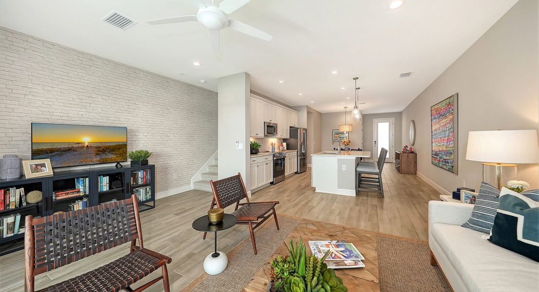 Representative furnished interior of a home built from the Avery by Neal Communities in SkySail, Naples (Image 9).