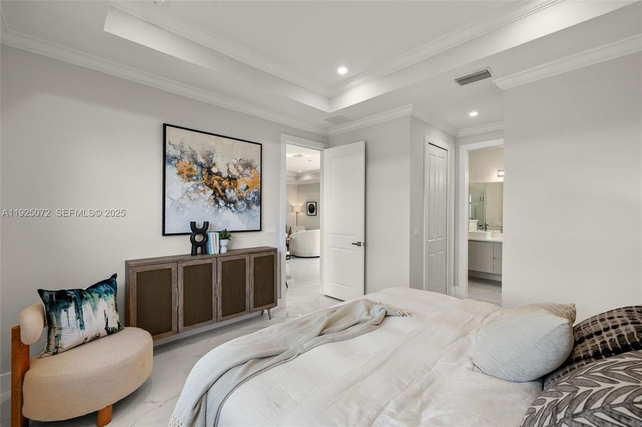 Furnished interior view inside a new home in , Naples (Image 9).