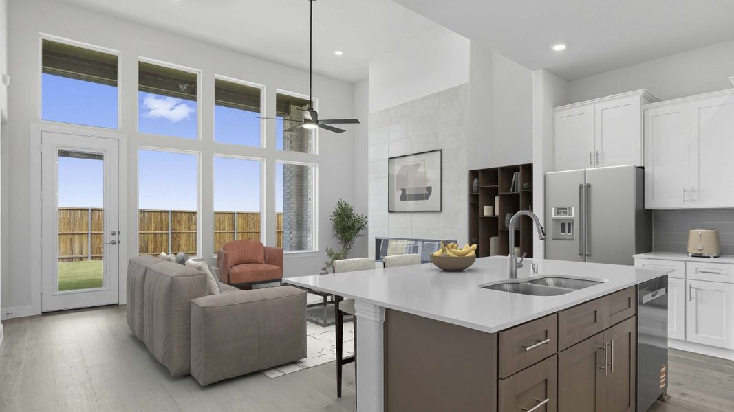 Furnished interior view inside a new home in Clearview Ranch, Royse City (Image 8).