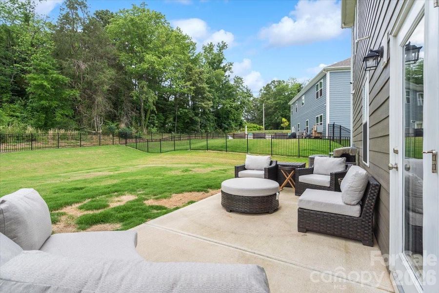 Exterior details and patio area of a home in Sanders Ridge, Troutman (Image 3).