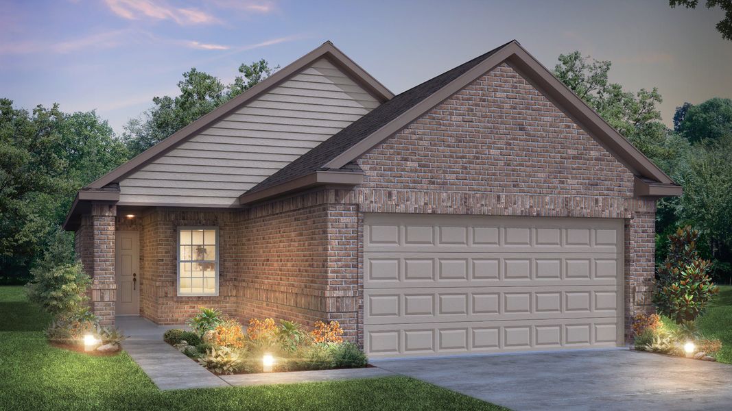 Representative exterior photo of a completed home built from the The Sweetwater by Legend Homes in Christian Meadows, Ennis, TX (Image 28).