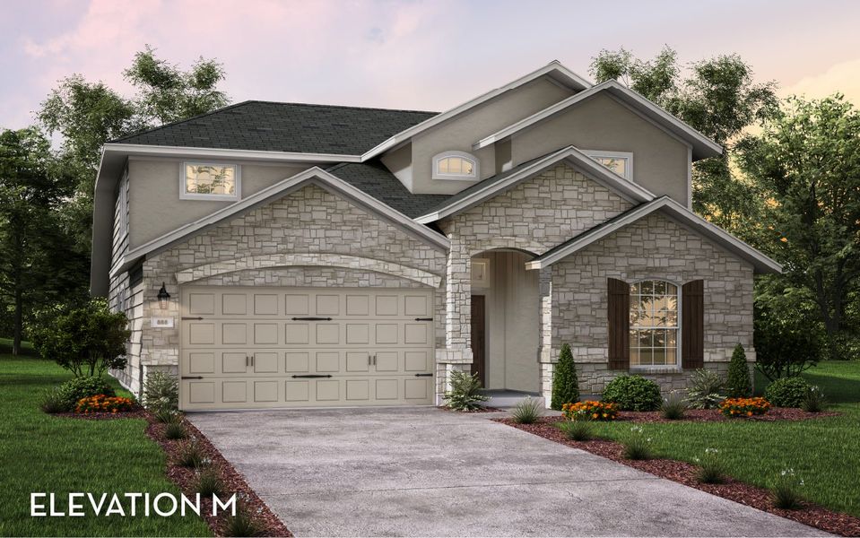 Representative exterior photo of a completed home built from the Yuma by CastleRock Communities in Newport, Crosby, TX (Image 44).
