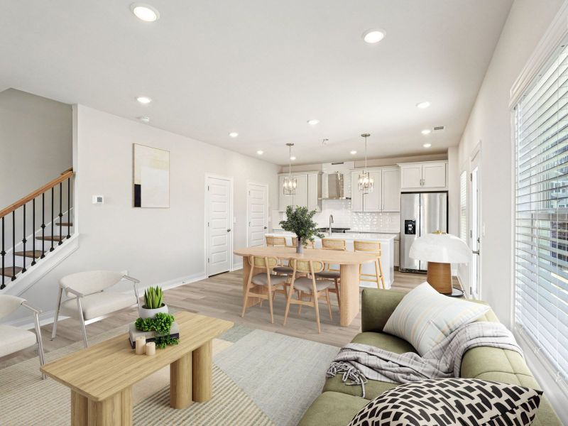 Furnished interior view inside a new home in Hemingway - Reserve Series, Cumming (Image 3).