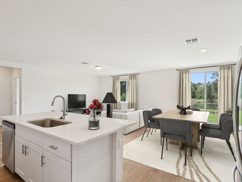 Furnished interior view inside a new home in Meritage Homes at Terra Lago - Classic Series, Indiantown (Image 8).