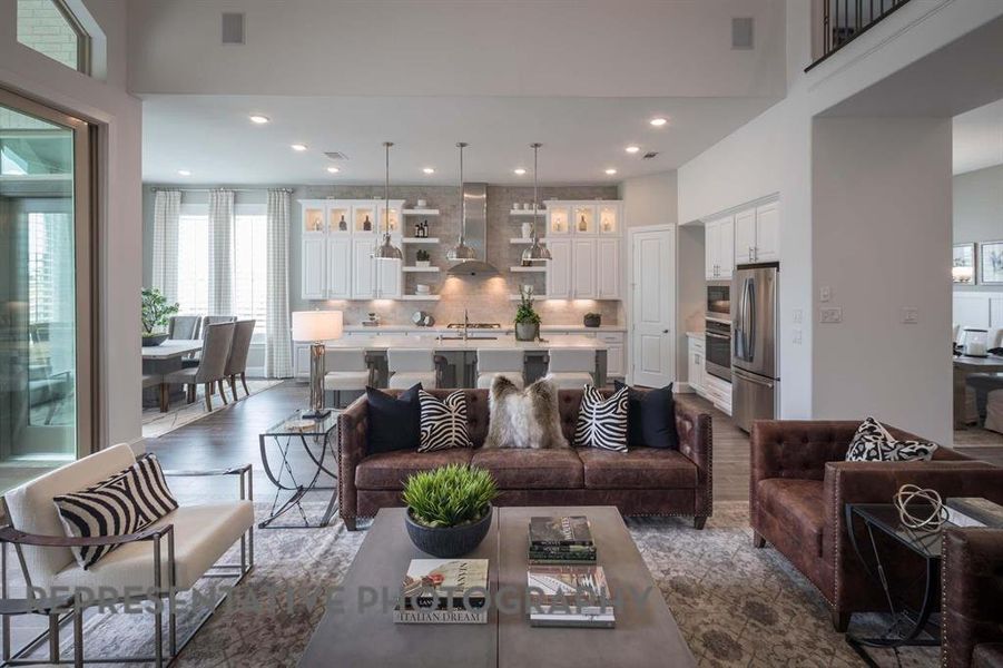 Furnished interior view inside a new home in Star Trail, Prosper (Image 12).