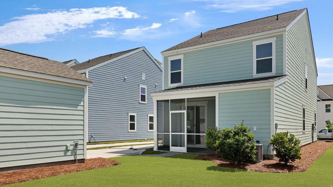 Front exterior of a new home in Sheep Island, Summerville, SC, highlighting curb appeal (Image 20).