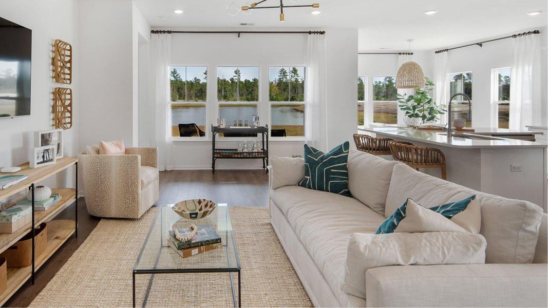 Furnished interior view inside a new home in , Summerville (Image 8). Furnished interior view inside a new home in , Summerville (Image 8).
