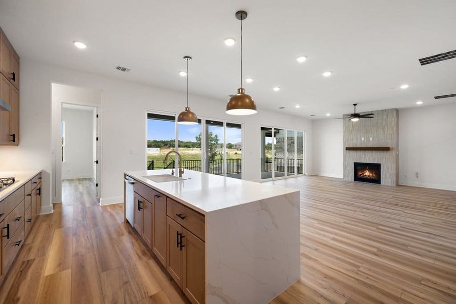 Furnished interior view inside a new home in Lariat, Liberty Hill (Image 8).