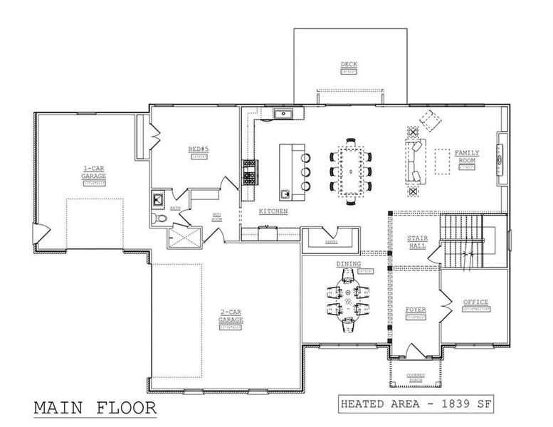 2D floor plan layout of this home in , Marietta, GA (Image 4).