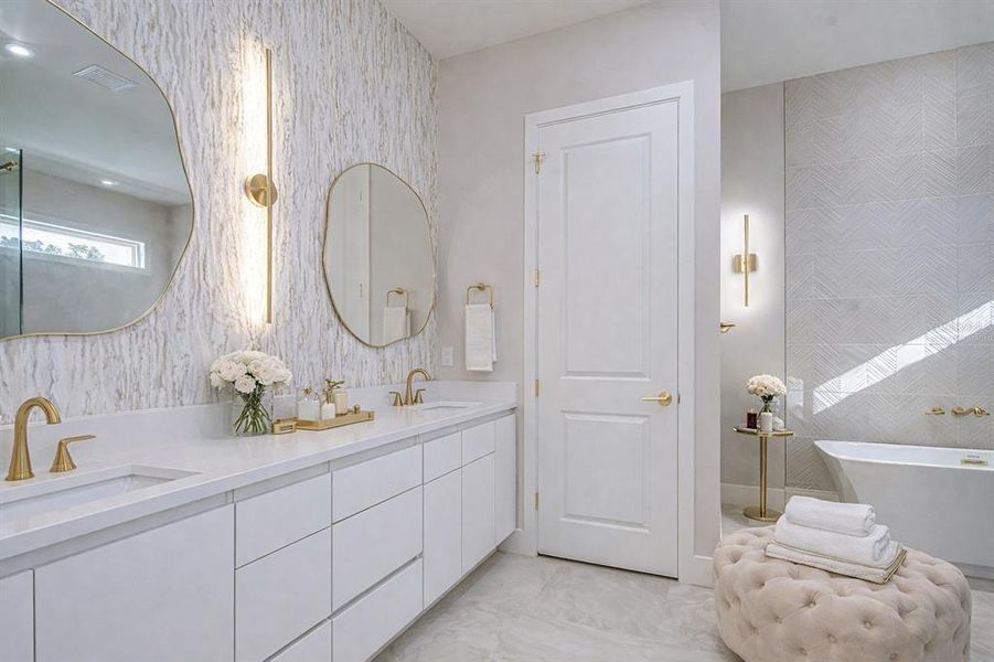 Furnished interior view inside a new home in , Tampa (Image 53).