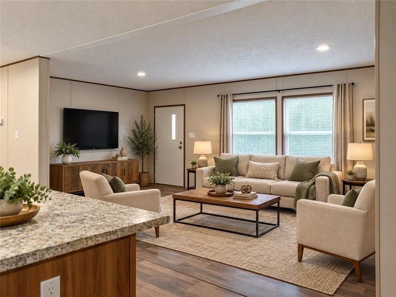 Furnished interior view inside a new home in , Taylorsville (Image 7).