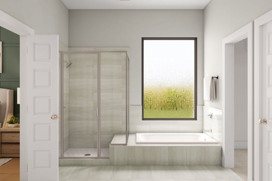 Representative furnished interior of a home built from the Kea by Tri Pointe Homes in Trillium, Richmond (Image 16).