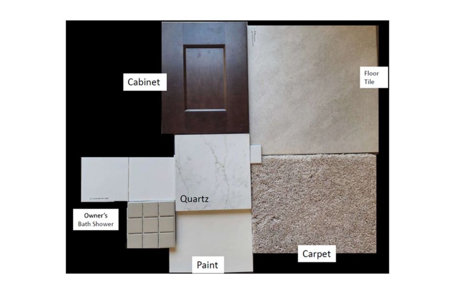 Sample of building materials used in homes in Artisan at Asante, Surprise (Image 30).