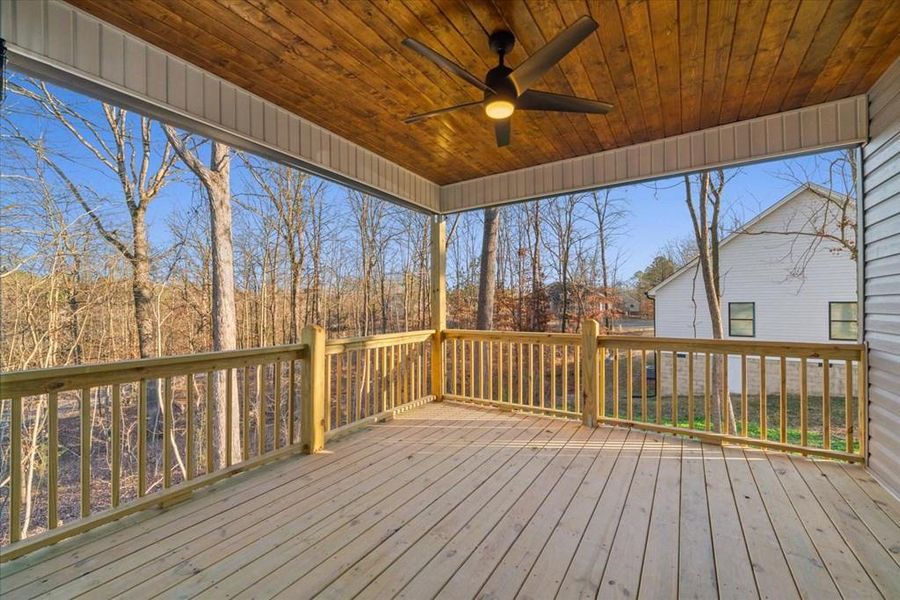 Exterior details and patio area of a home in , Dalton (Image 29).