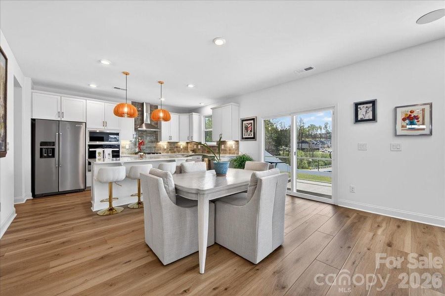 Beautiful 7" pine LVP floors throughout the main level (except for bathroom).