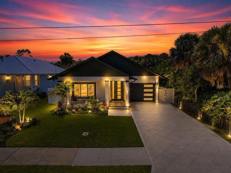 Front exterior of a new home in , New Smyrna Beach, FL, highlighting curb appeal (Image 2). Front exterior of a new home in , New Smyrna Beach, FL, highlighting curb appeal (Image 2).
