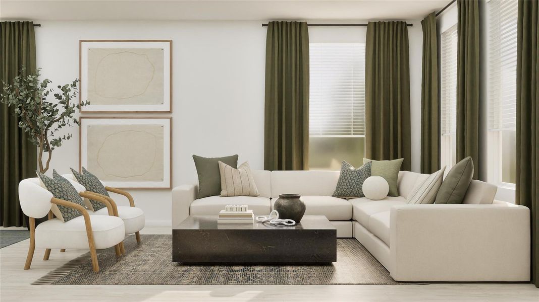 Furnished interior view inside a new home in Synova, Crosby (Image 14).